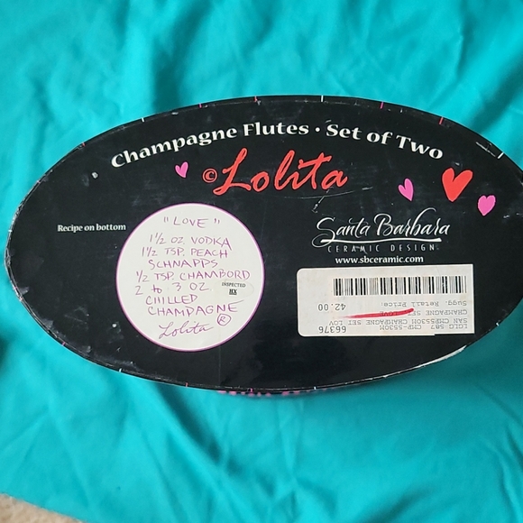 Set of 2 Lolita champagne flutes by santa bar bara - Picture 5 of 8